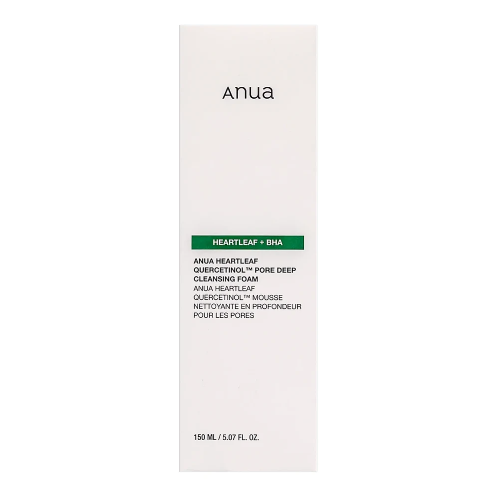 Глубоко очищающая пенка для умывания Anua Heartleaf Quercetinol Pore Deep Cleansing Foam, 150 мл