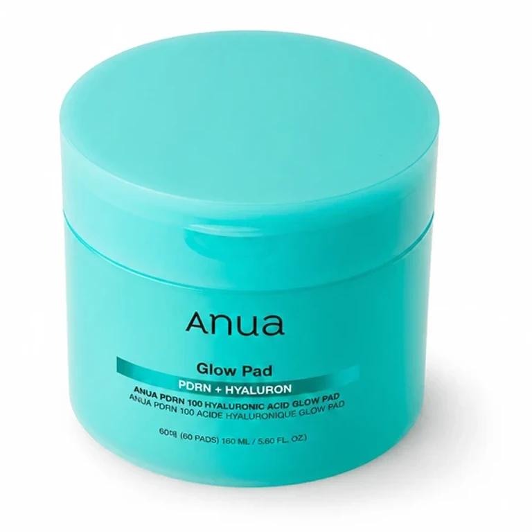 Сияющие сывороточные пэды Anua PDRN 100 Hyaluronic Acid Glow Pad, 180 мл, 60 пэдов