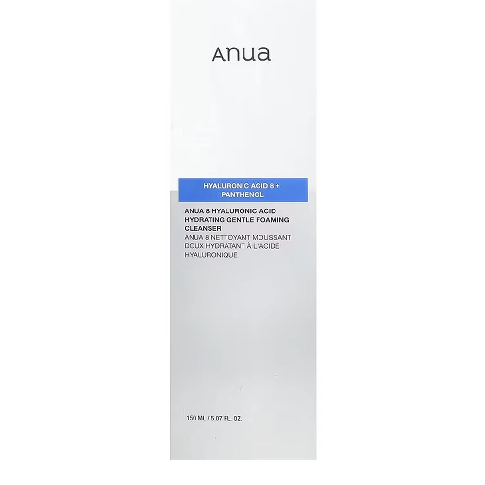 Увлажняющая пенка для умывания Anua 8 Hyaluronic Acid Hydrating Gentle Foaming Cleanser, 150 мл