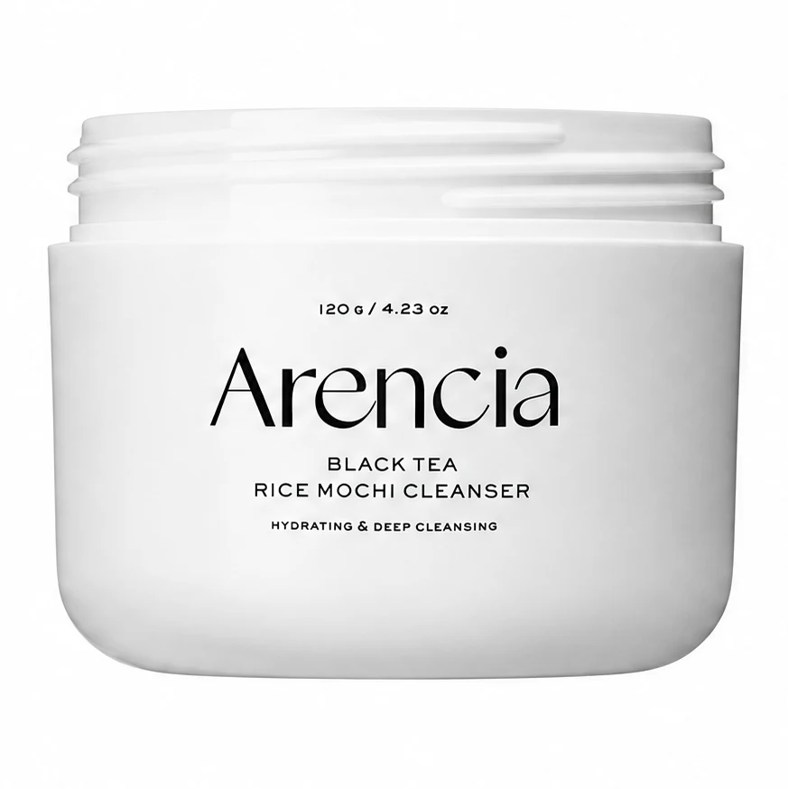 Очищающее средство с чёрным чаем и углём Arencia Black Tea Rice Mochi Cleanser, 120 г