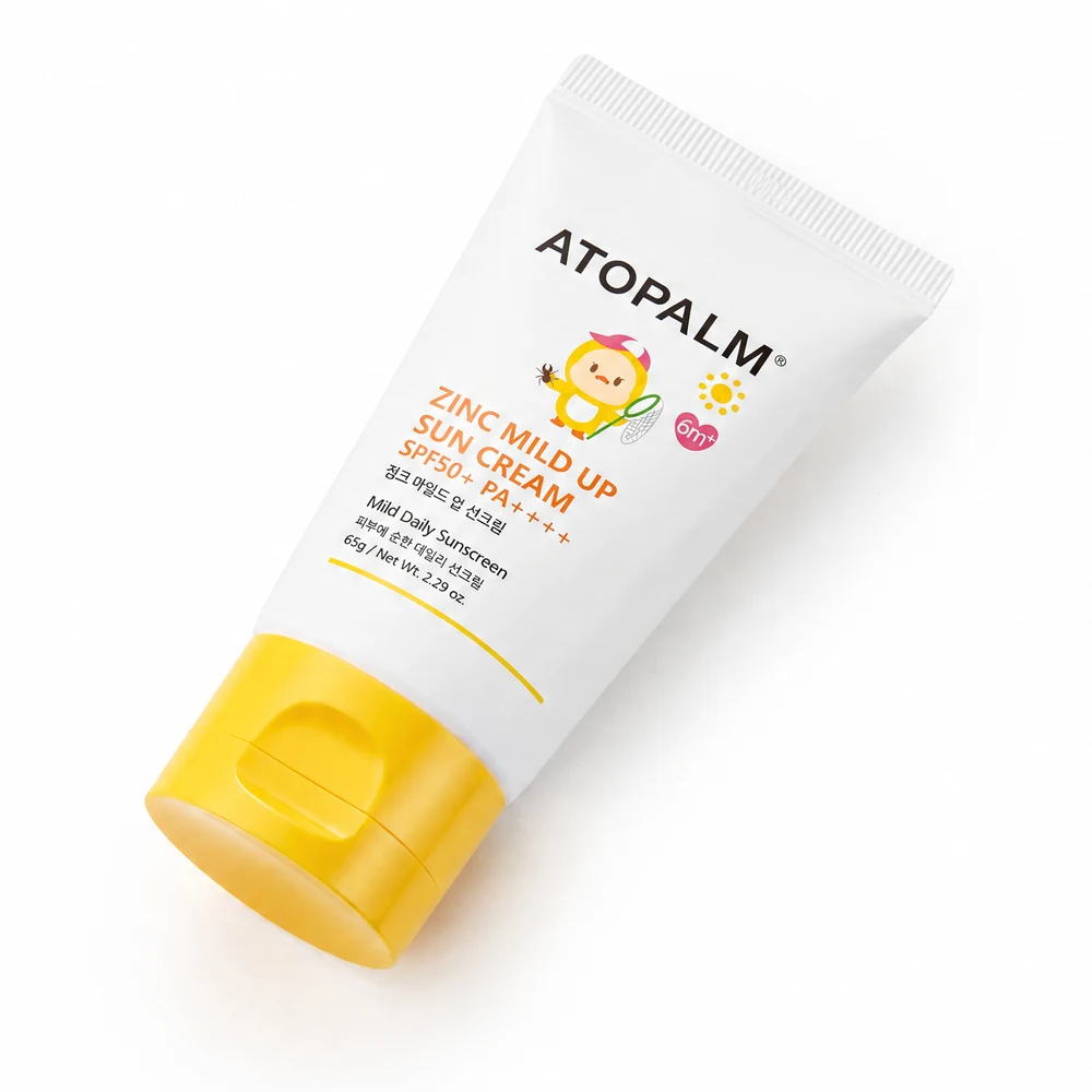 Минеральный солнцезащитный крем ATOPALM Zinc Mild Up Sun Cream SPF50+ PA++++, 65 г