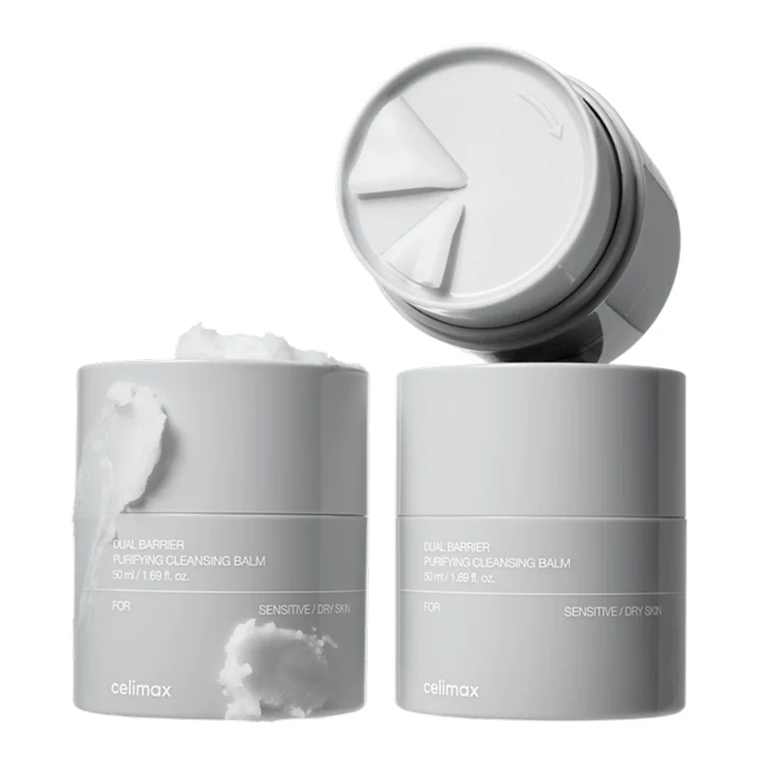 Мягкий очищающий бальзам с церамидами Celimax Dual Barrier Purifying Cleansing Balm, 50 мл × 2
