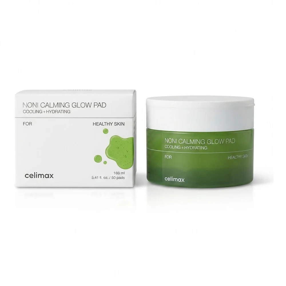 Успокаивающие тонер-пэды с нони Celimax The Real Noni Calming Glow Pad, 160 мл