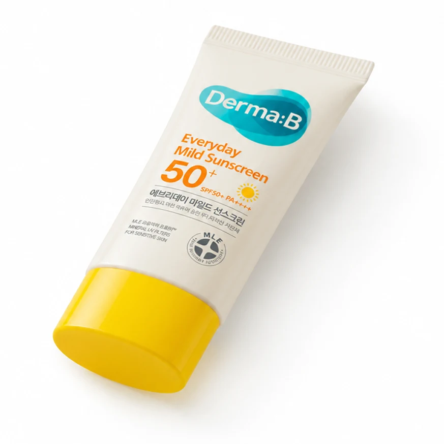 Солнцезащита — солнцезащитный крем Derma:B Everyday Mild Sunscreen SPF50+ /PA++++, 50 мл