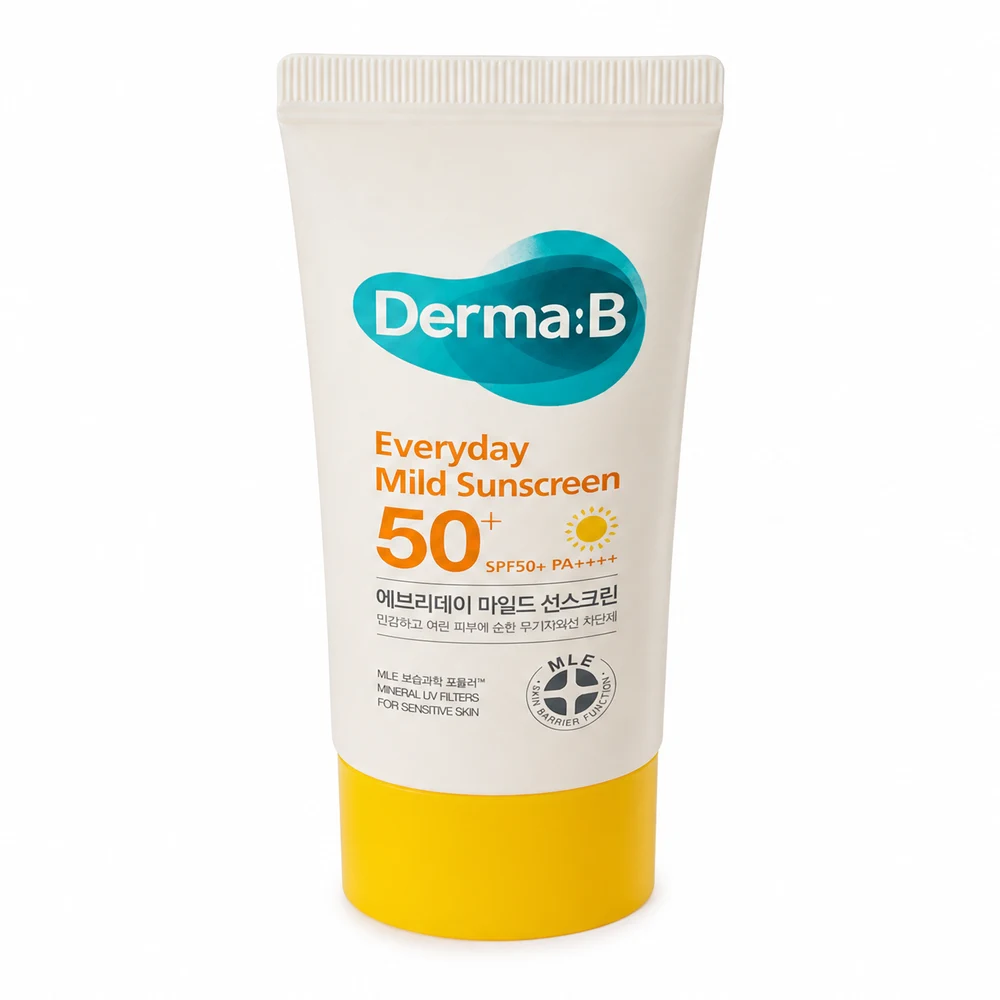 Солнцезащита — солнцезащитный крем Derma:B Everyday Mild Sunscreen SPF50+ /PA++++, 50 мл