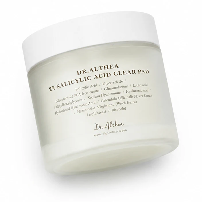 Очищающие пэды с салициловой кислотой Dr.Althea 2% Salicylic Acid Clear Pad, 170 мл, 65 шт.
