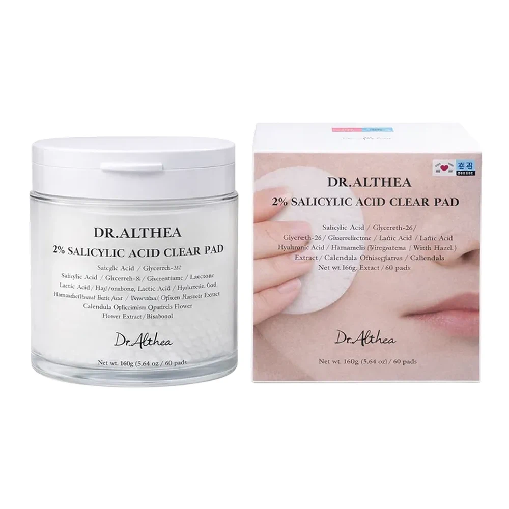 Очищающие пэды с салициловой кислотой Dr.Althea 2% Salicylic Acid Clear Pad, 170 мл, 65 шт.