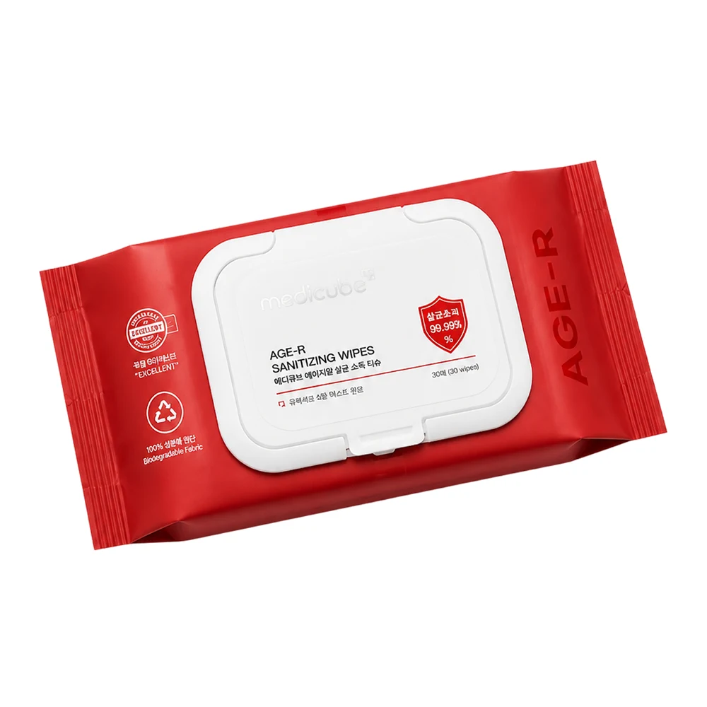 Гигиенический уход — очищающие салфетки для устройства Medicube AGE-R Sanitizing Wipe, 204 г 30 салфеток