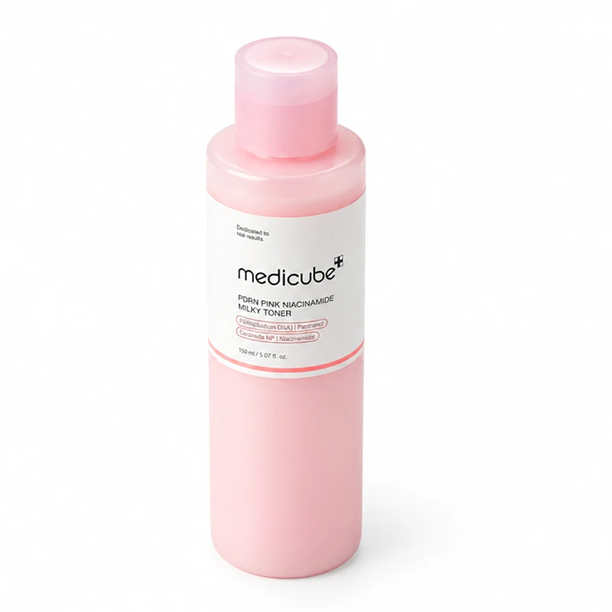 Подготовка кожи — увлажняющее молочко для лица Medicube PDRN Pink Niacinamide Milky Toner, 150 мл