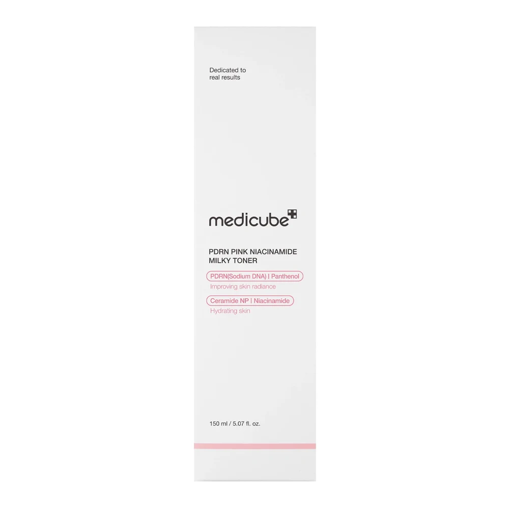 Подготовка кожи — увлажняющее молочко для лица Medicube PDRN Pink Niacinamide Milky Toner, 150 мл