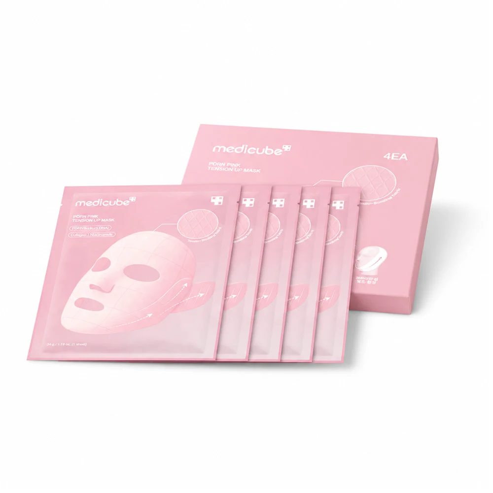Увлажняющая — маска для лица Medicube PDRN Pink Tension Up Mask, 34 г × 4 шт.