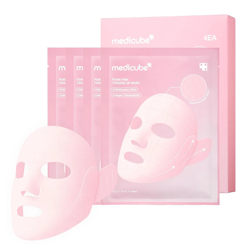 Увлажняющая — маска для лица Medicube PDRN Pink Tension Up Mask, 34 г × 4 шт.