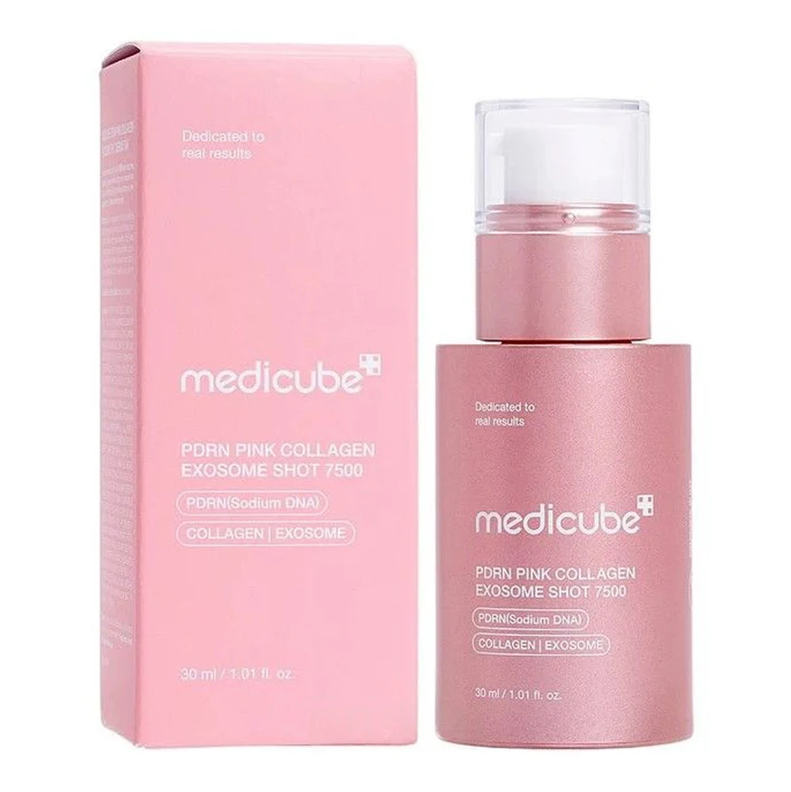 Уход за упругостью — концентрированная сыворотка Medicube PDRN Pink Collagen Exosome Shot 7500, 30 мл