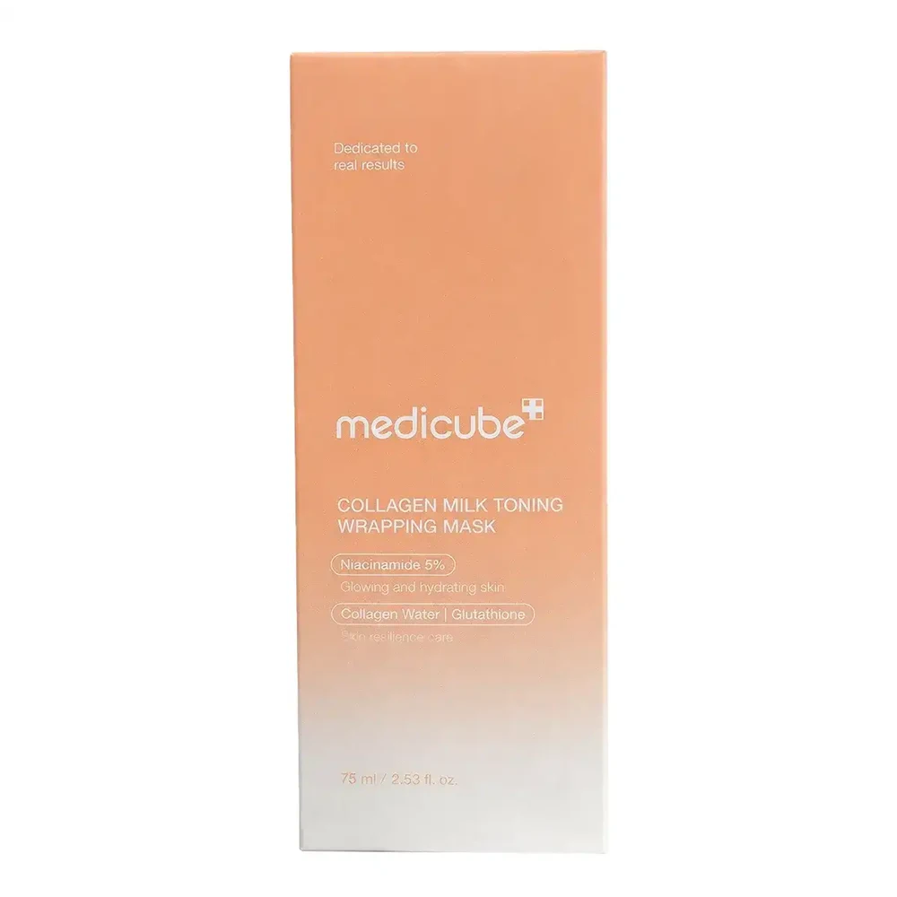 Увлажняющая — ночная маска Medicube Collagen Milk Toning Wrapping Mask, 75 мл