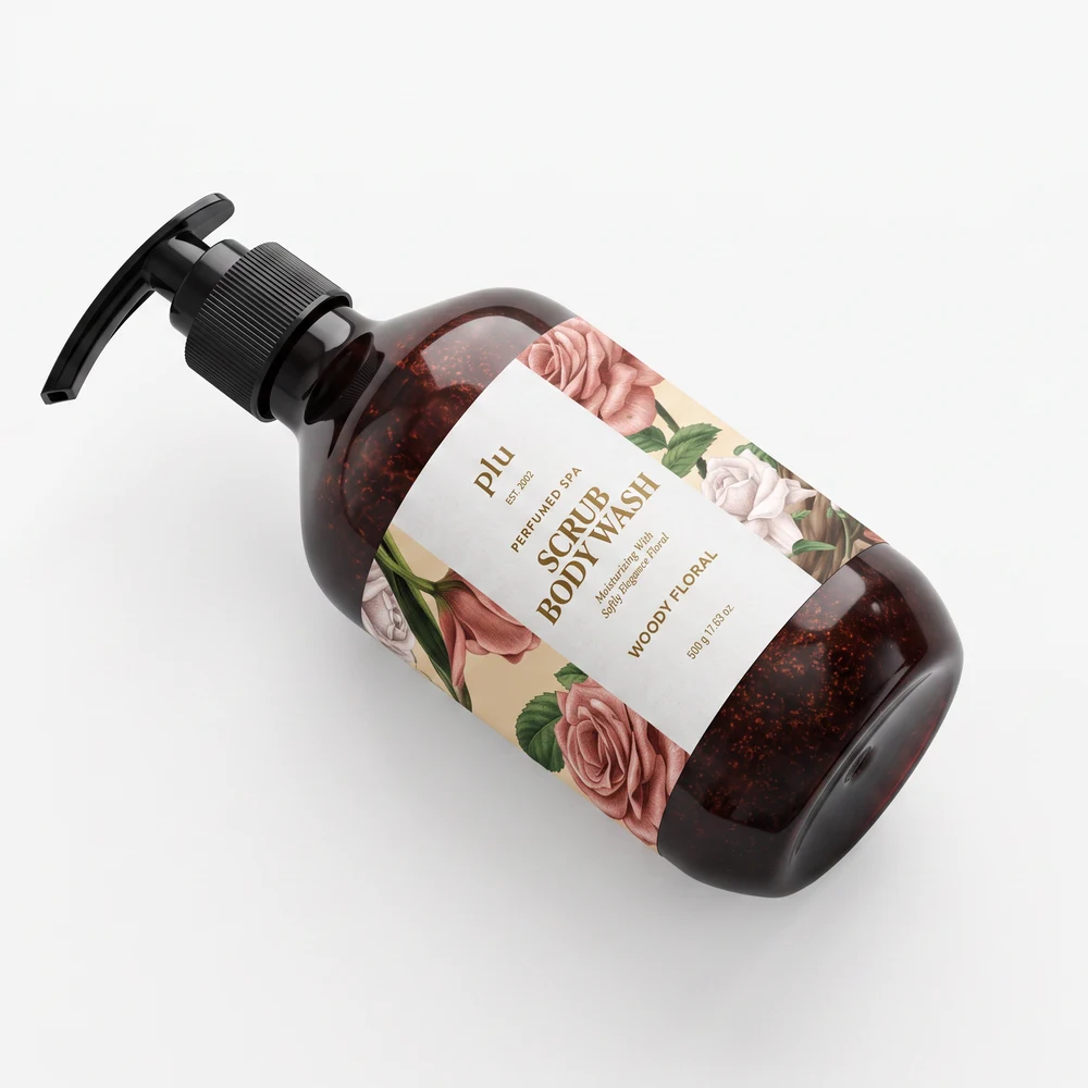 Соляной скраб для тела PLU Perfumed Sea Salt Body Scrub Woody Floral, 500 г