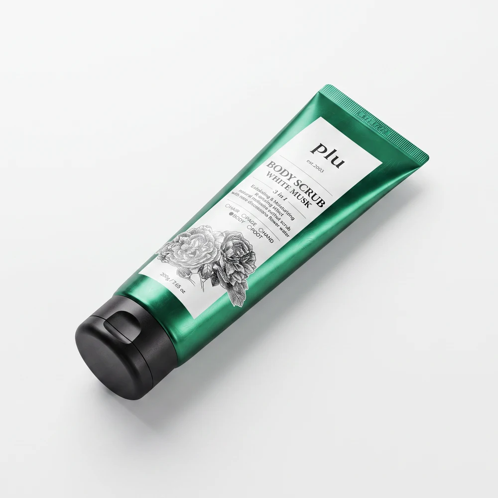 Пенящийся скраб для тела PLU Original Body Scrub White Musk, 200 г