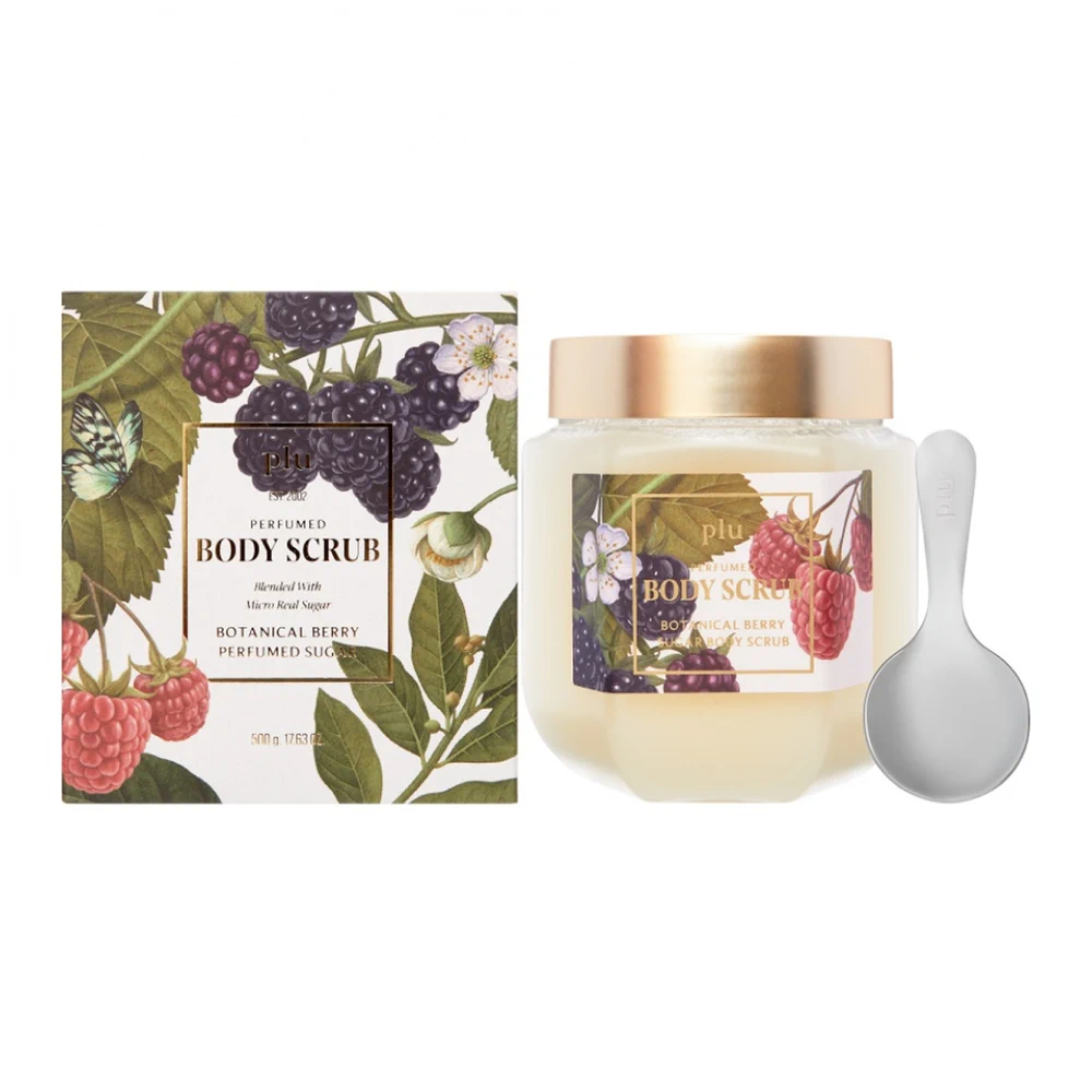 Парфюмированный сахарный скраб для тела PLU Perfumed Sugar Body Scrub Botanical Berry, 500 мл