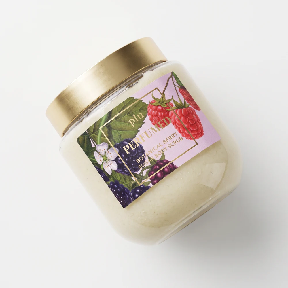 Парфюмированный сахарный скраб для тела PLU Perfumed Sugar Body Scrub Botanical Berry, 500 мл