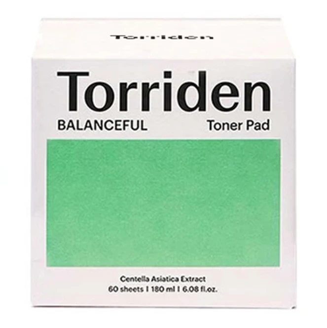 Успокаивающие тонер-пэды Torriden BALANCEFUL Cica Toner Pad, 180 мл, 60 шт.
