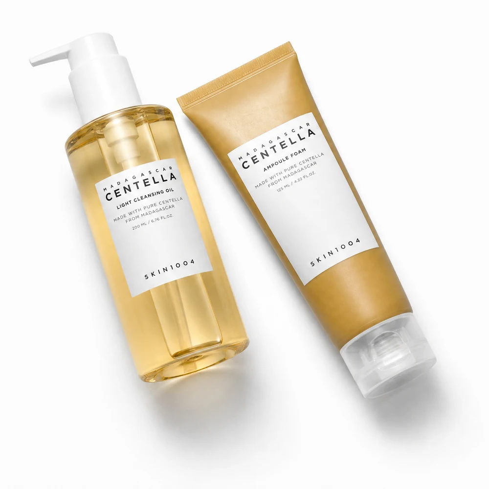Комплексный уход — набор средств SKIN1004 Madagascar Centella Double Cleansing Duo, Foam - 125 мл; Oil - 200 мл