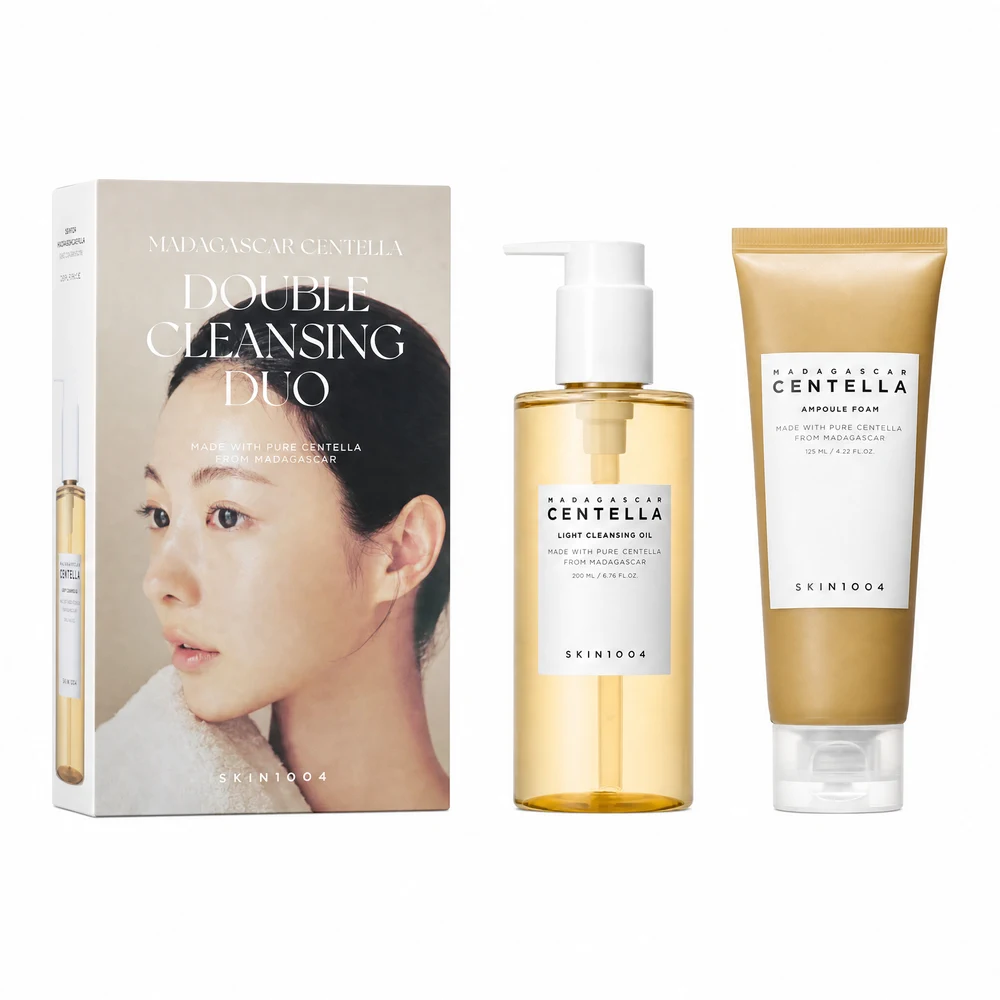 Комплексный уход — набор средств SKIN1004 Madagascar Centella Double Cleansing Duo, Foam - 125 мл; Oil - 200 мл