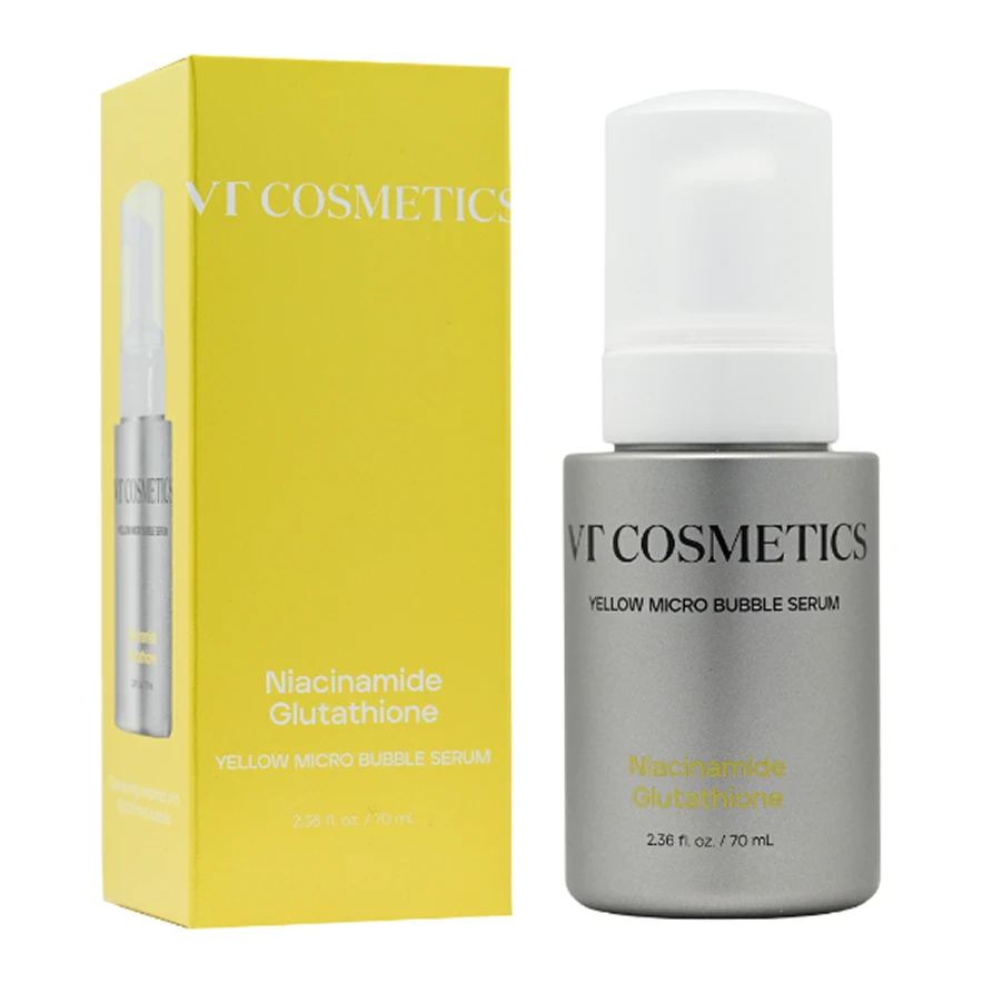 Осветляющая микропузырьковая сыворотка VT Cosmetics Niacinamide Glutathione Yellow Micro Bubble Serum 70ml